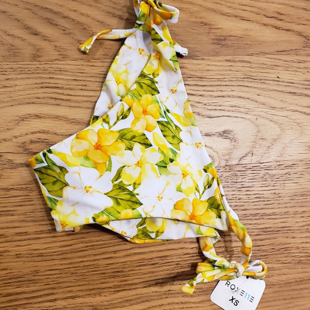 NWT RARE xs roxelle fused hawaii puakenikeni aloha cheeky tie biki bottom - Picture 5 of 7